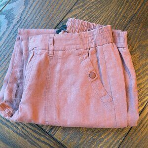 Athleta Soft Mauve Linen Pants | Casual Chic - 4P